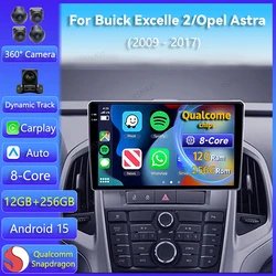 Radio Android 15 2K con CarPlay para Opel Astra J y Buick Excelle 2