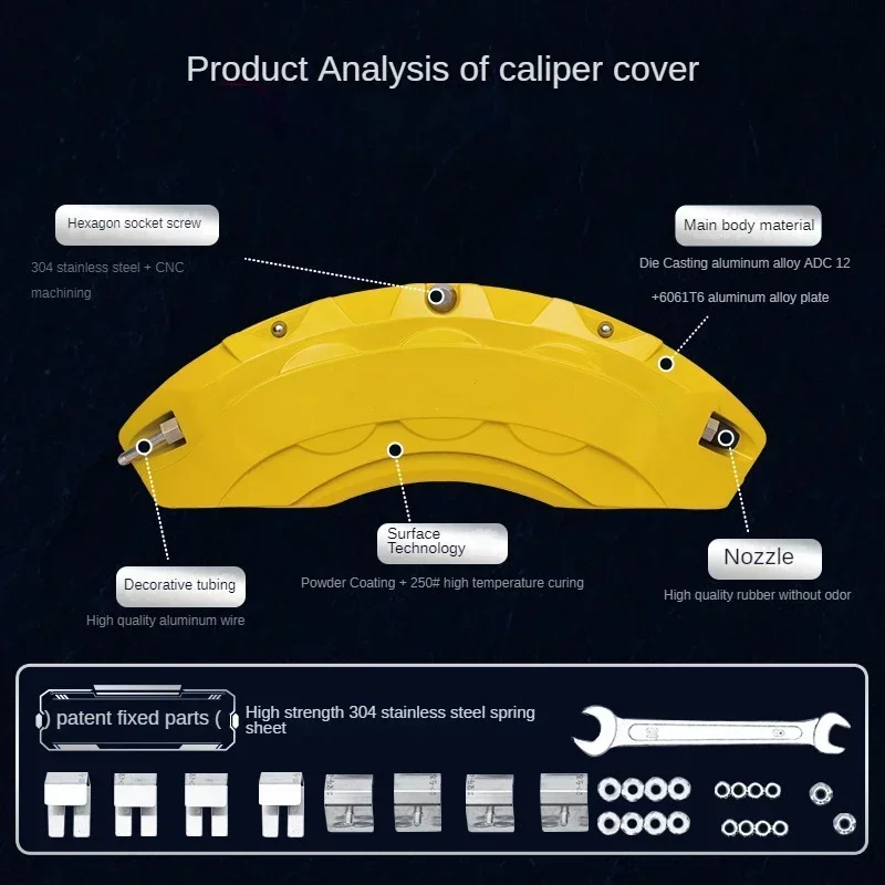 Para MG Windsor EV cubierta de pinza de freno de coche aleación de aluminio Kit Exterior de modificación de rueda delantera trasera - imagen 2