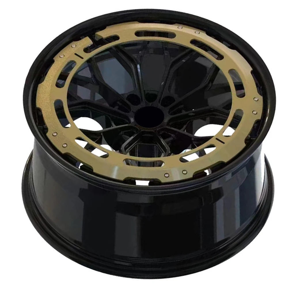 Diseño cóncavo 18 19 20 21 22 23 24 pulgadas Llanta de aleación de un solo color Ruedas de 2 piezas - imagen 4