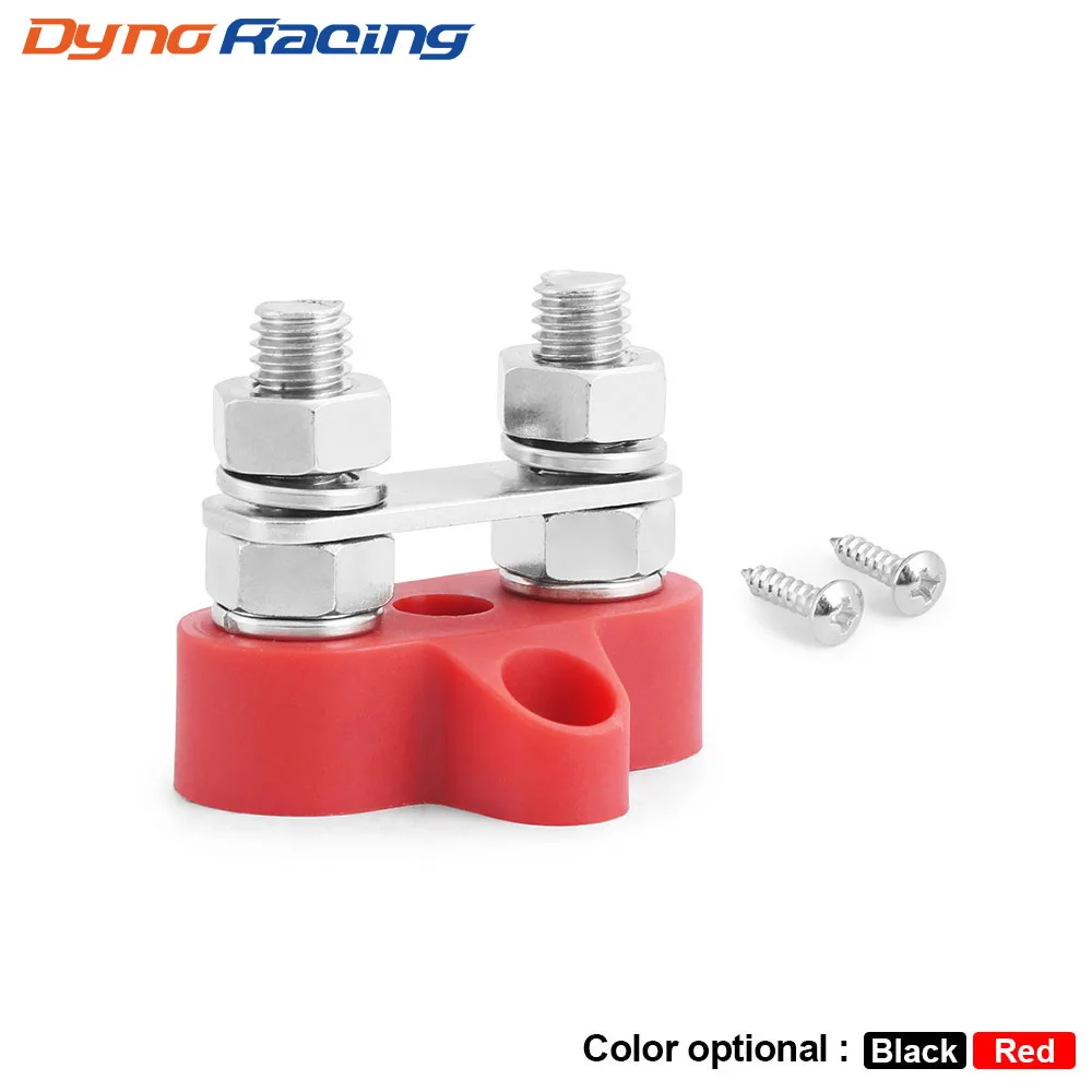 1 Uds bloque de terminales de barra colectora 5/16 pulgadas M8 DC 48V bloque de conexiones de energía bloque de distribución de energía perno de Terminal de batería para camión RV