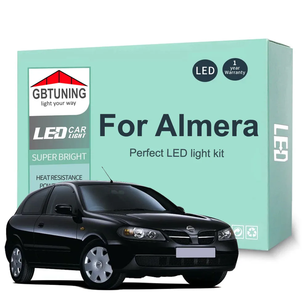 Kit bombillas LED interior Canbus – Nissan Almera N15-N18 y Tino