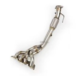 Colector de escape de acero inoxidable ALOSI de alta calidad para sistema de escape de rendimiento FORD Focus MK2 1,8 2,0 2005-2009