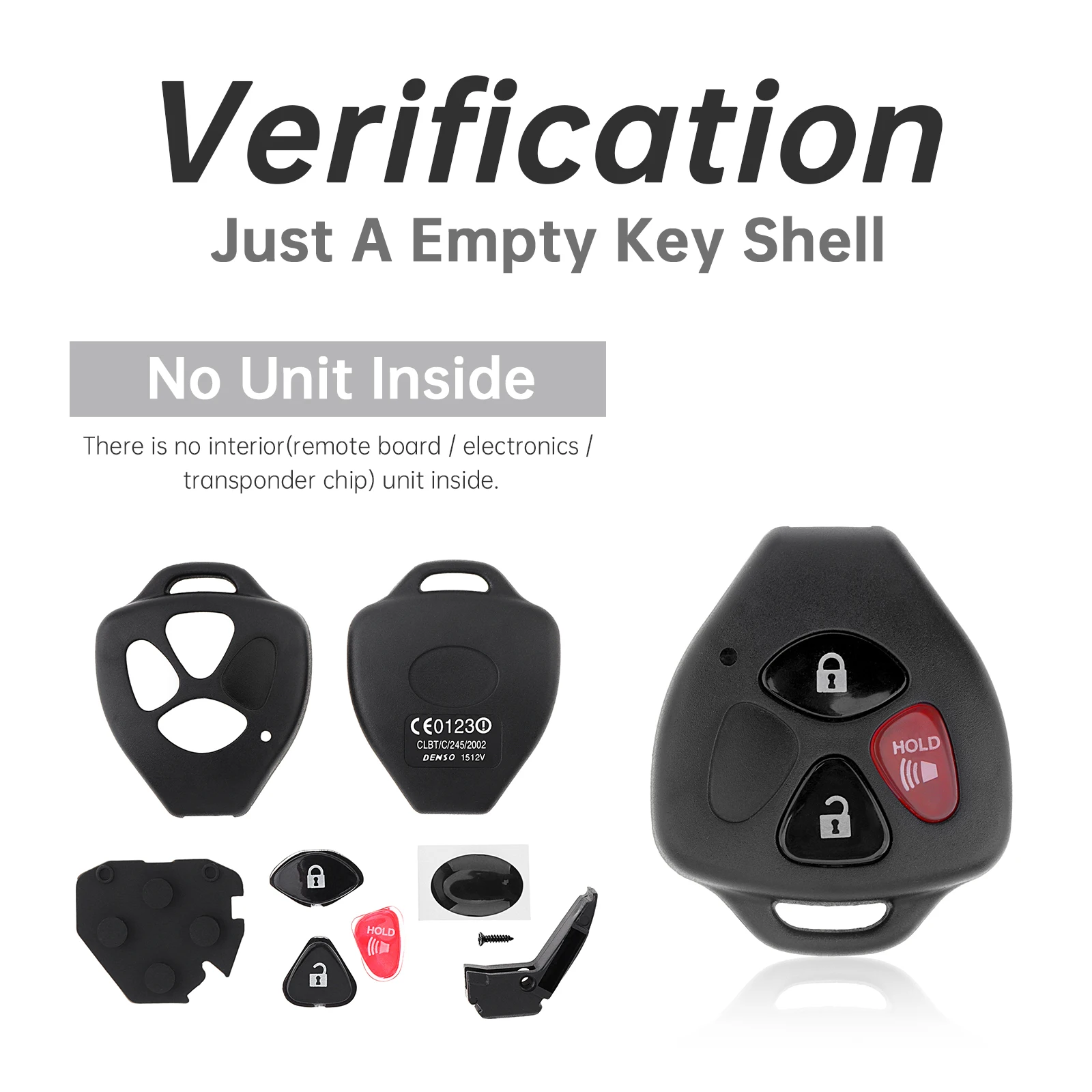 Carcasa llave Toyota 3 botones – Yaris, Corolla, RAV4 y Venza - imagen 5