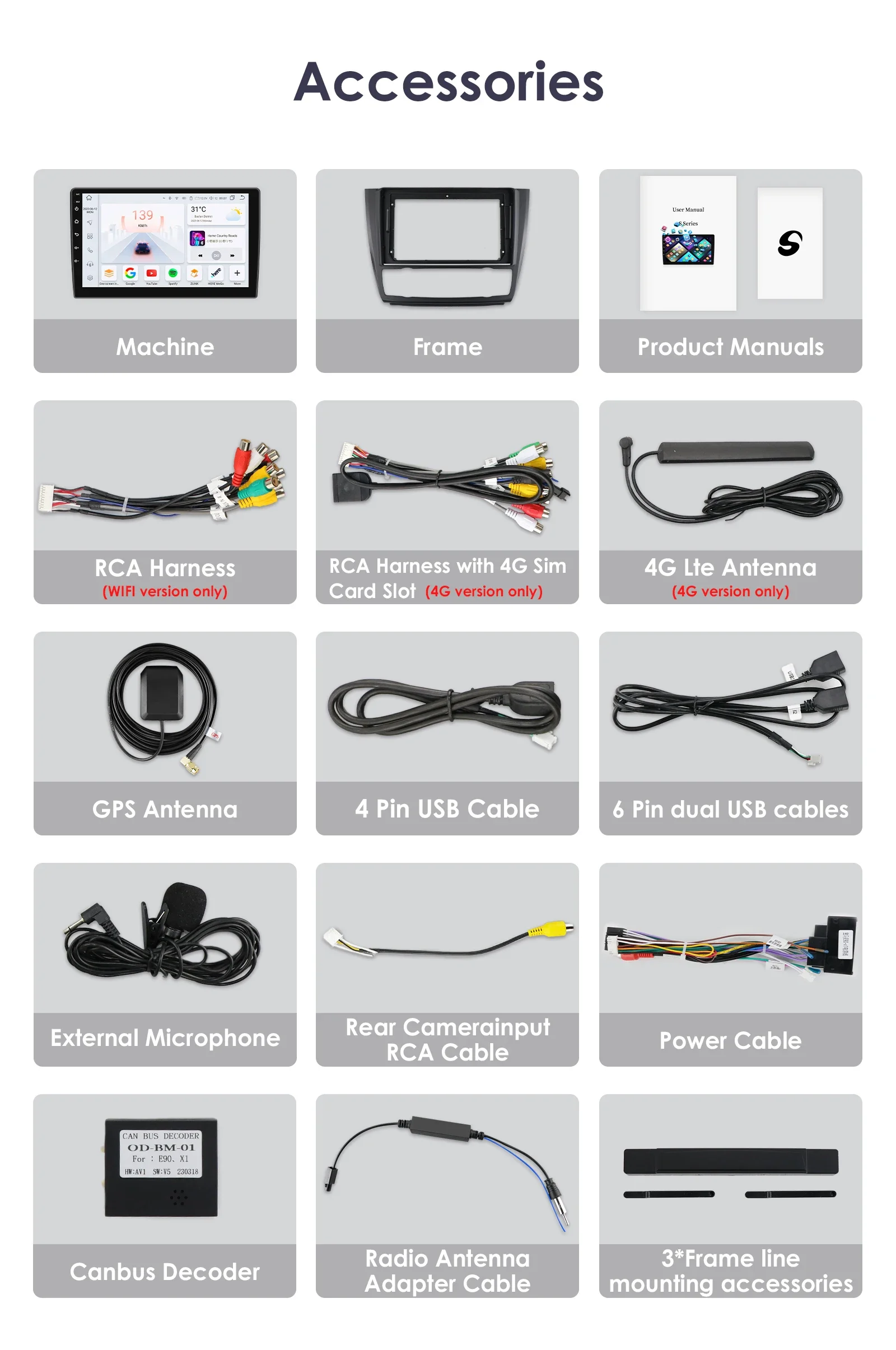 Radio Multimedia 2Din Android 13 Hizpo para BMW 1 Serie E81 E82 E87 E88 - imagen 5