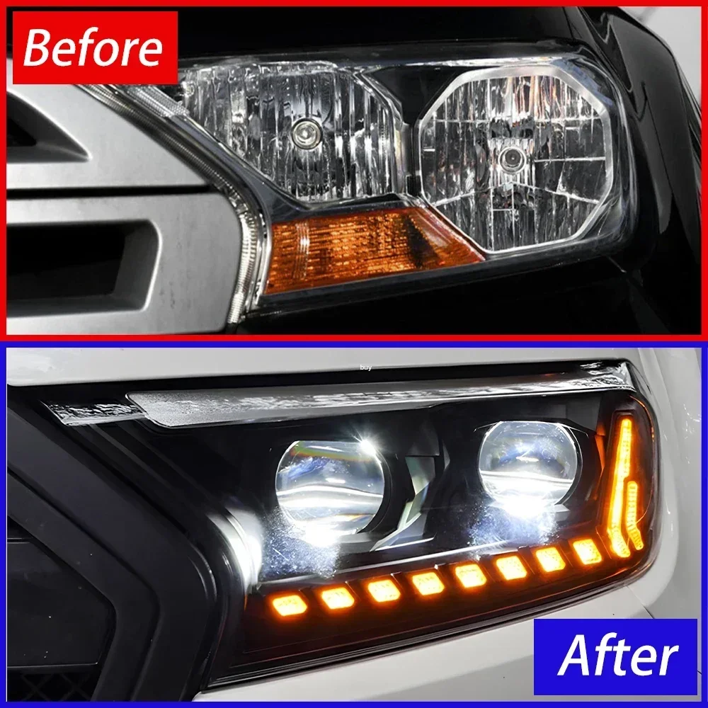 Faros delanteros LED estilo Audi Q7 para Ford Ranger 2016-2020 - imagen 4