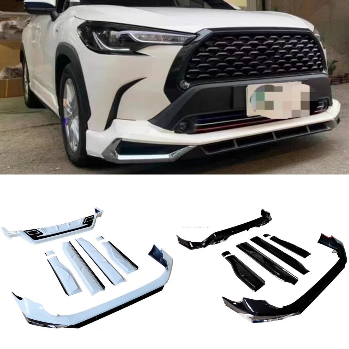 Toyota Corolla Cross Kit carrocería: labios delanteros y traseros
