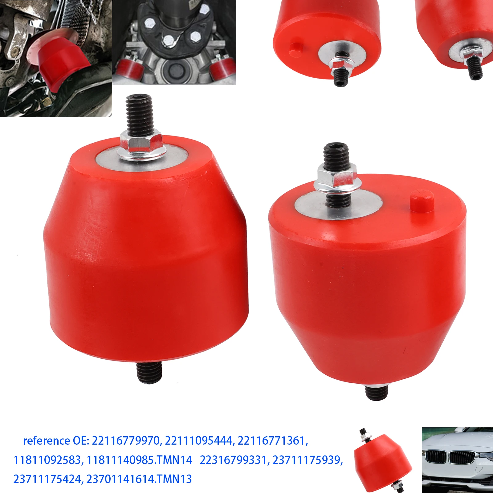 Soporte frontal motor BMW 11811140985 - E36 E46 Z4 320i 330i - imagen 2