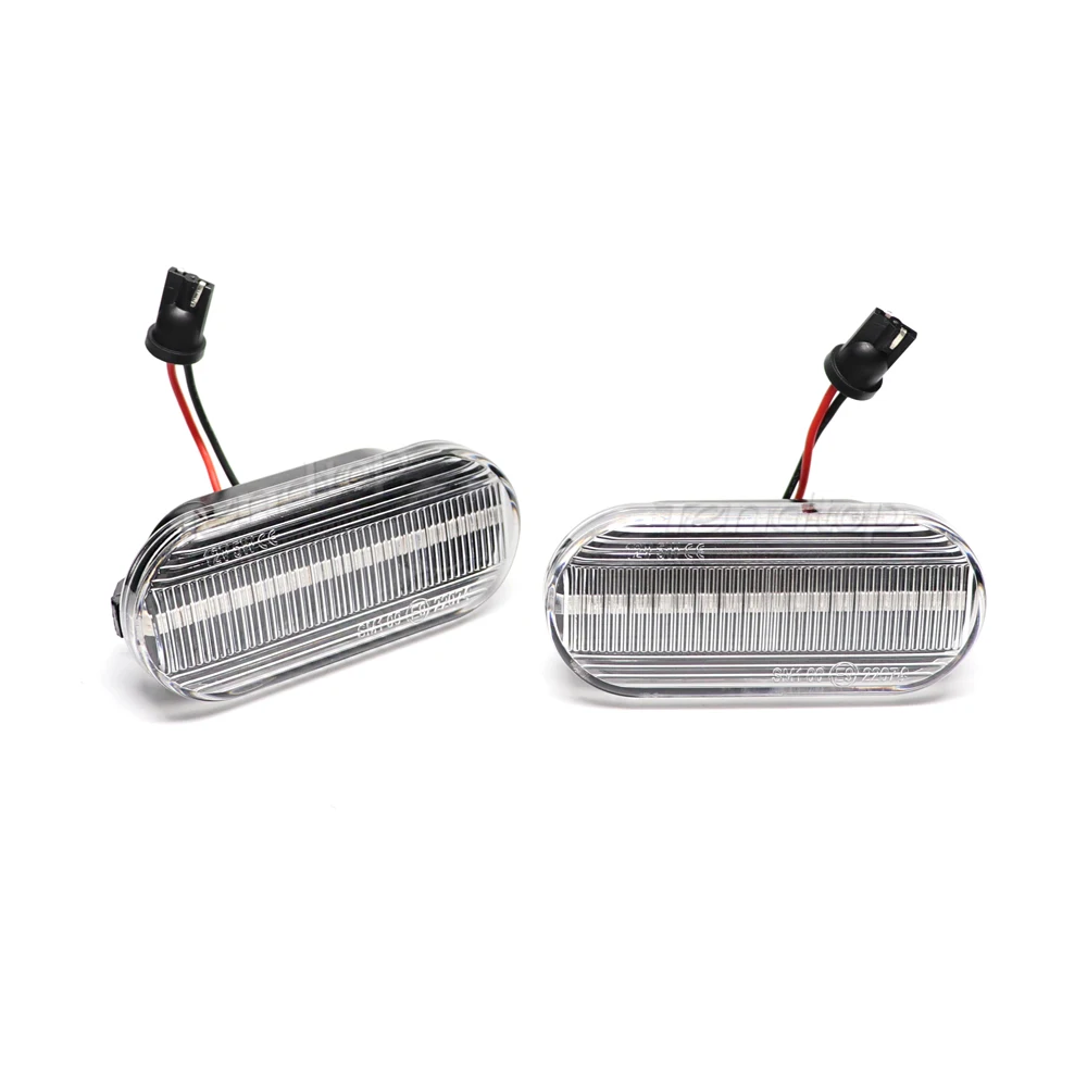 Luz de posición lateral dinámica, lámpara intermitente de señal de giro para SEAT Leon Ibiza 6L Ford Focus MK2 VW Golf 3 4 Lupo Passat Polo 6N 9N Bora - imagen 5