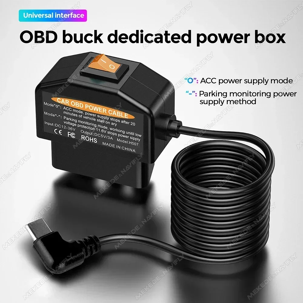 Cable OBD para dashcam con interruptor Plug and Play - imagen 2