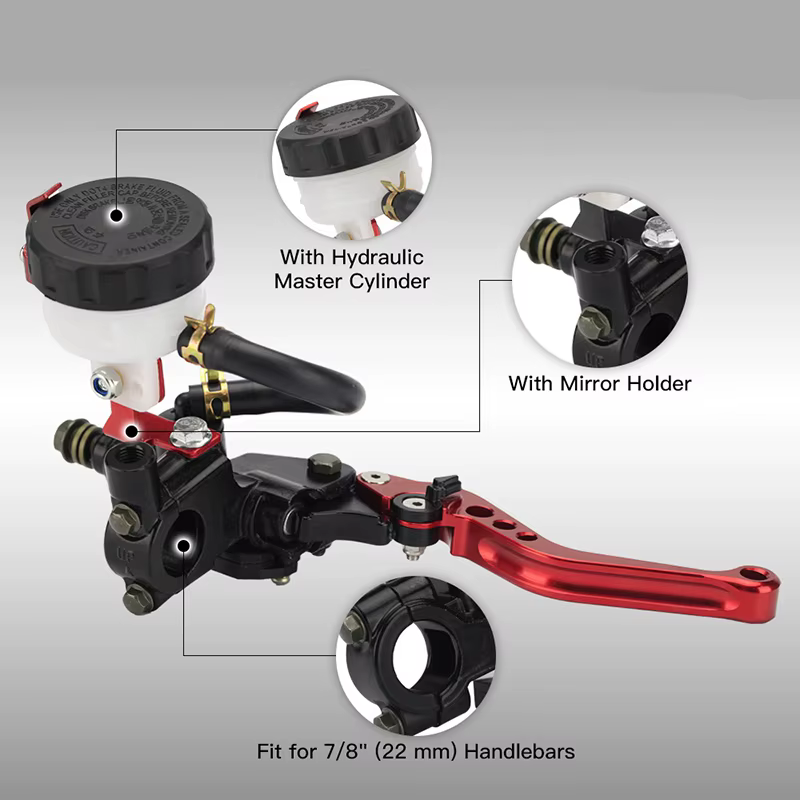 Conjunto de cilindro maestro y depósito para motocicleta