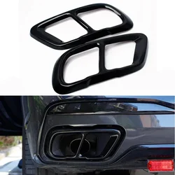 Embellecedor escape aluminio negro BMW X5 X6 X7 2019-2021