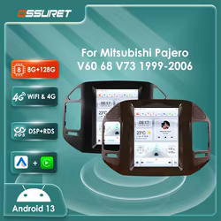 Autoradio 2 DIN Android 13 con CarPlay para Mitsubishi Pajero V60