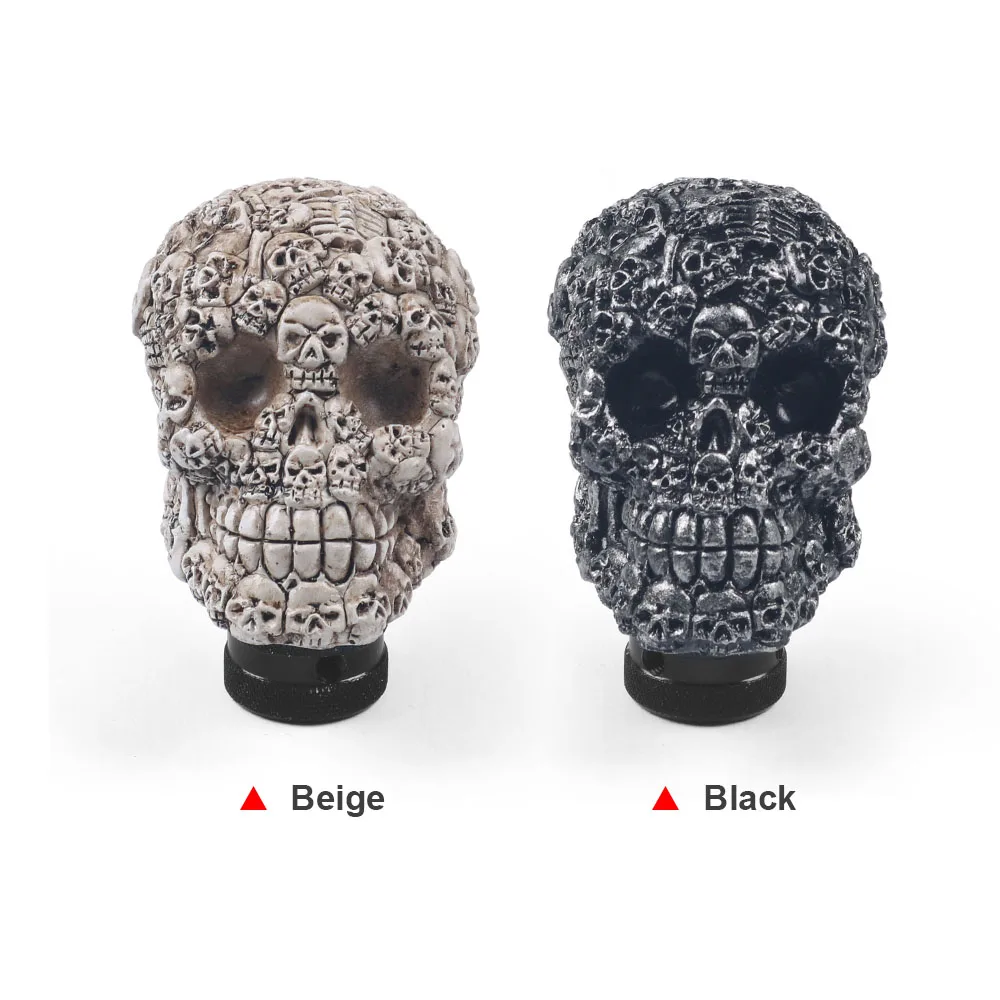 Pomo de cambio manual con diseño de calavera para coche - imagen 2