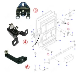 Guía rodante de puerta corredera Ford Transit MK6/MK7 2000-2014