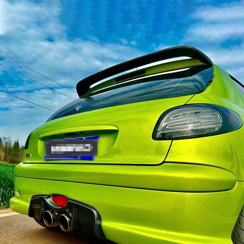Alerón trasero de techo ABS efecto carbono para Peugeot 206 2013-2018 - imagen 3