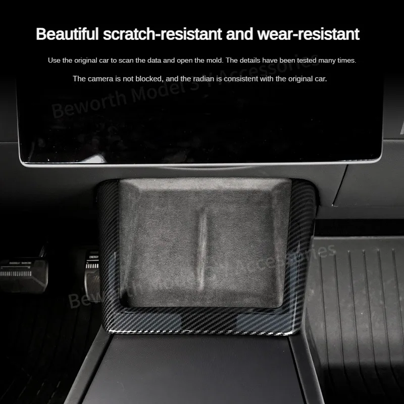 Panel de carga inalámbrica de carbono para Tesla Model 3 Highland - imagen 3