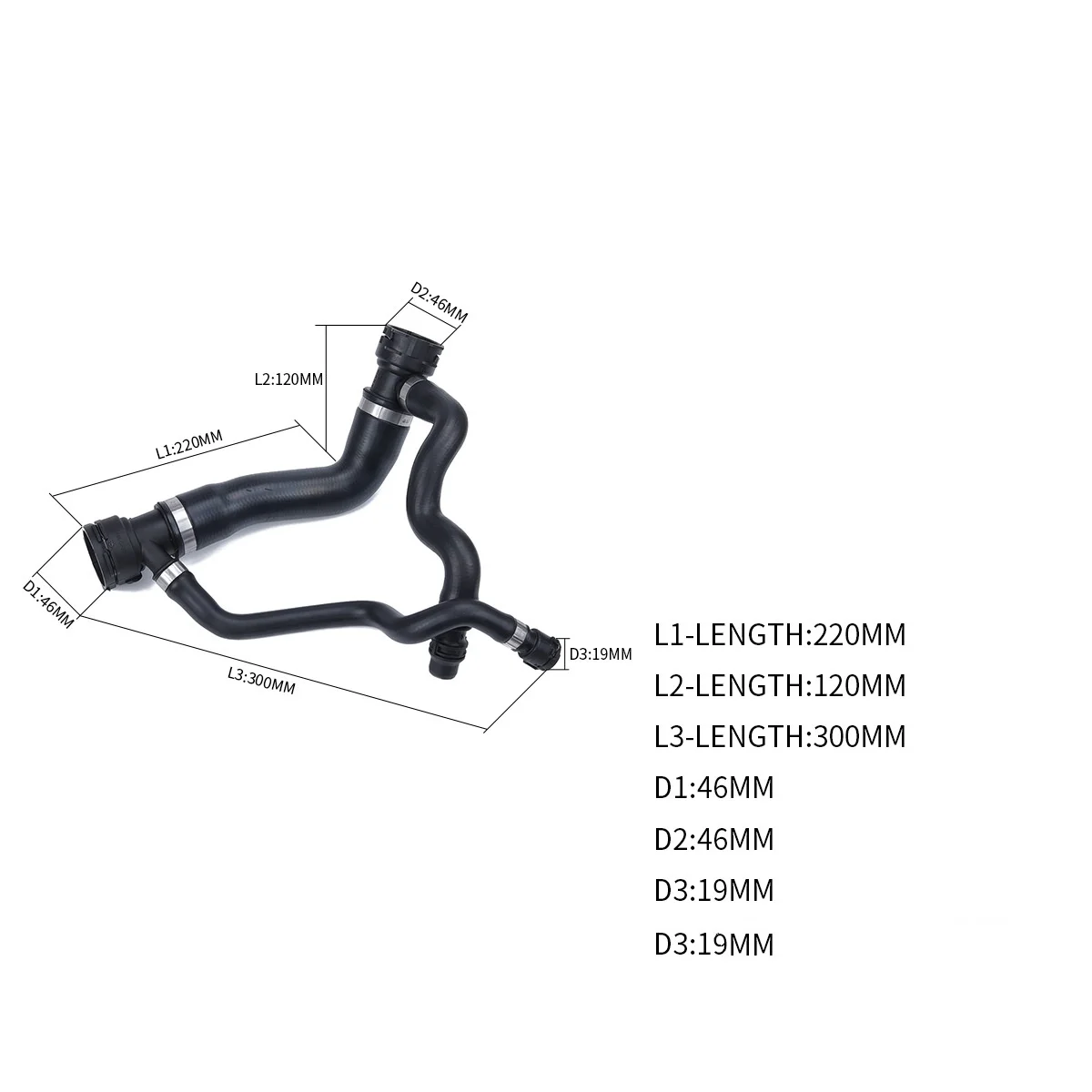 Manguera refrigerante radiador superior BMW 5/6 E60/E64 03-10 - imagen 2