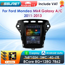 Radio GPS Android 2 DIN Ford Mondeo Mk4 Galaxy – 9,7 pulgadas CarPlay