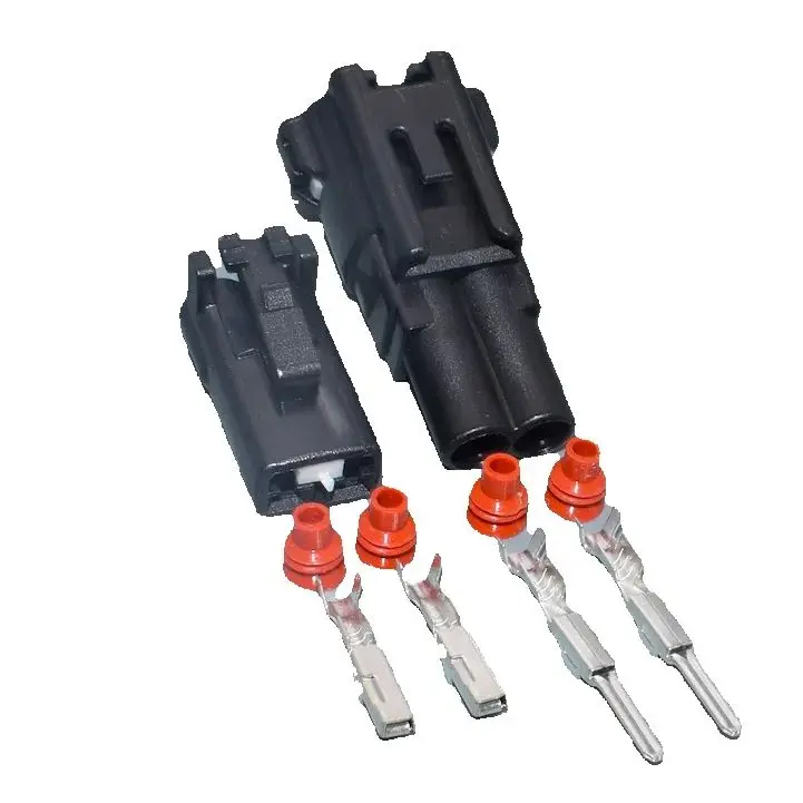 Conector 2 pines hembra-macho impermeable para caja de fusibles