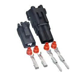 Conector 2 pines hembra-macho impermeable para caja de fusibles