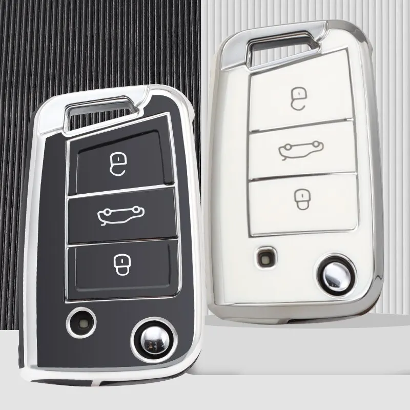 Funda TPU para llave VW Golf 7, Tiguan, SEAT León y Skoda Octavia