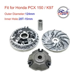 Kit de variador 124 mm y 28 dientes para Honda ADV150 y PCX 150
