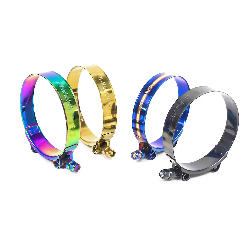 Abrazaderas de manguera con perno en T, inox azul ajustables - imagen 3