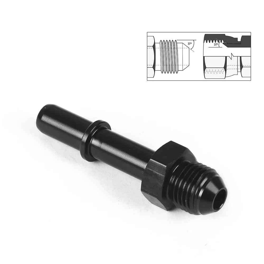 Racor AN6 macho aluminio para línea de combustible EFI 5/16" - 3/8" - imagen 4
