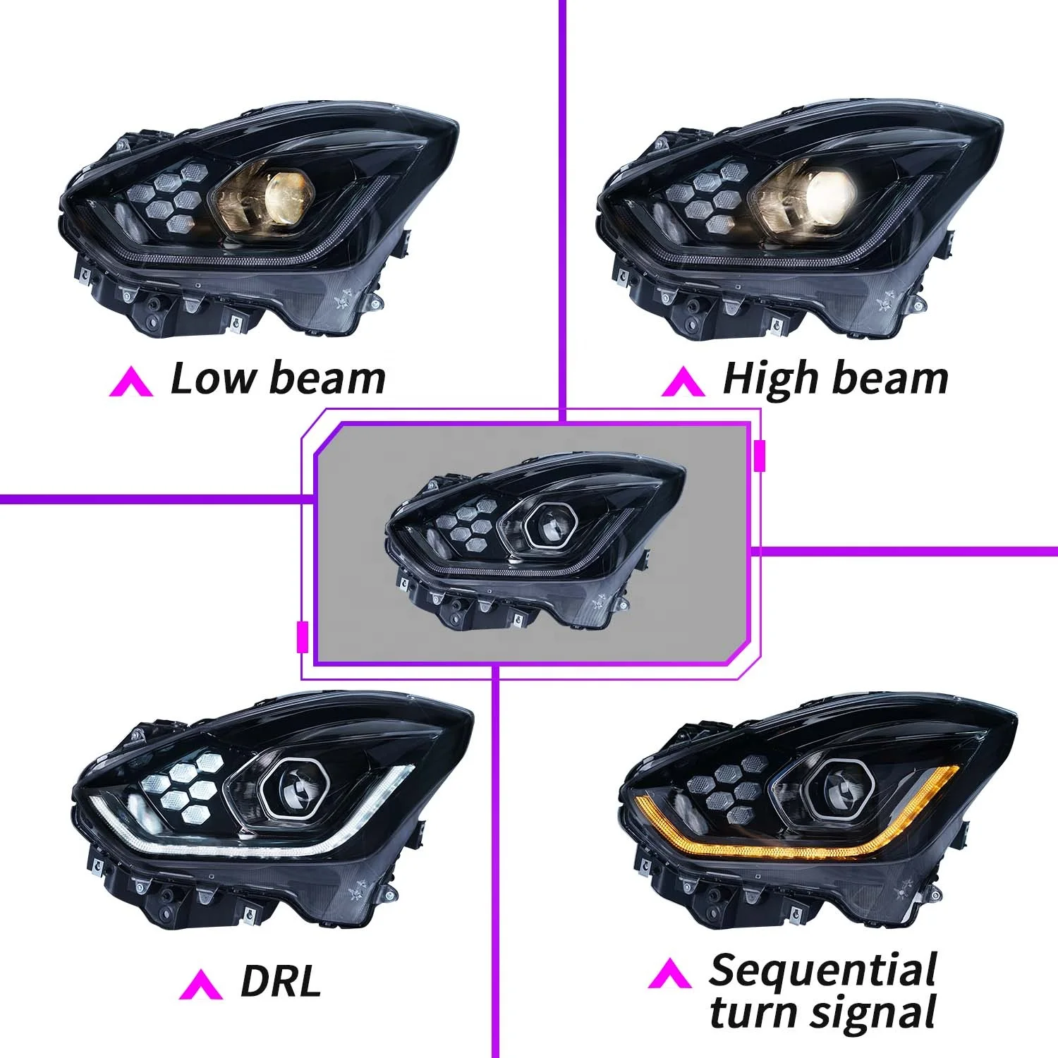 Faro LED Archaic Modify con DRL secuencial – Suzuki Swift 2017-2021 - imagen 3
