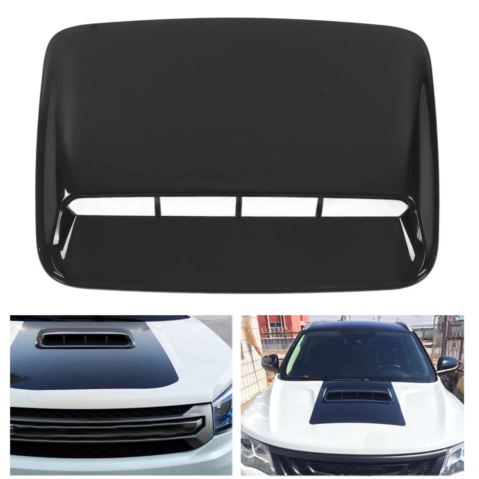 Cubierta Capó Motor ABS Negro Brillante Universal para Coches