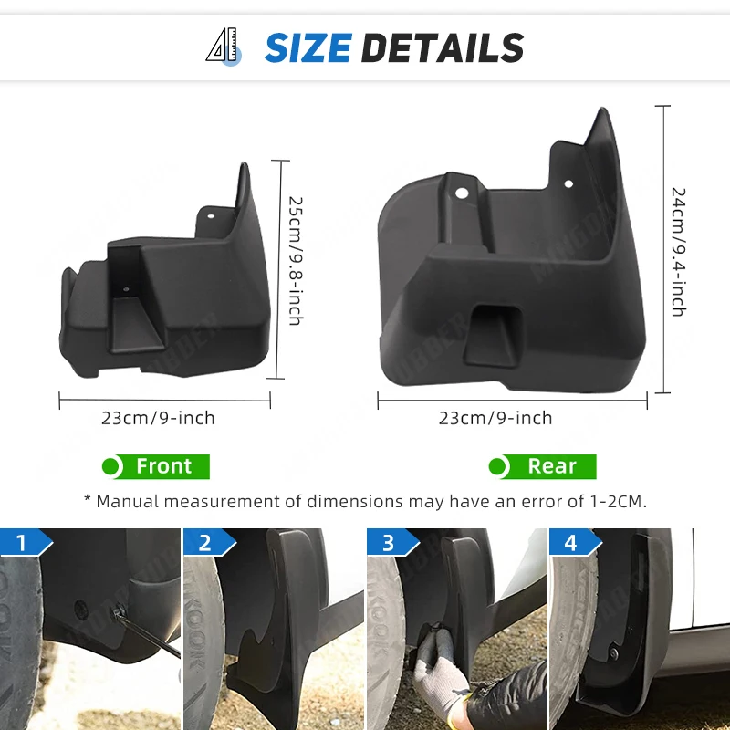 Guardabarros Subaru Outback 2015-2020 salpicaduras protectores - imagen 3