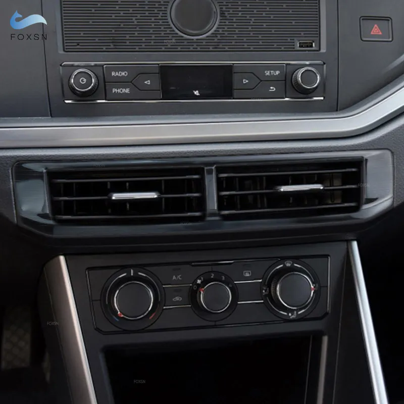 Embellecedor salida aire acondicionado inoxidable VW Polo 2019-2020