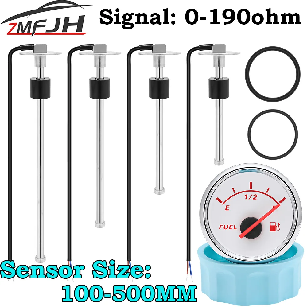 Sensor nivel de combustible Audi A3 52mm 0-190 Ohm luz roja