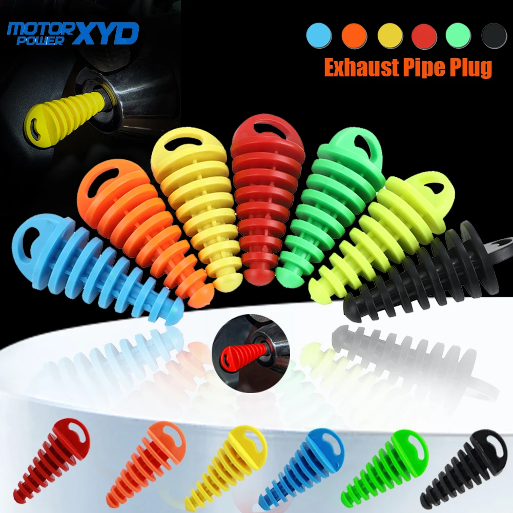 Tapón de lavado de goma para escape de moto de motocross