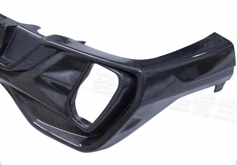 2019 X6 G06 M Sport LD estilo fibra de carbono labio difusor de parachoques trasero para BMW X6 G06 - imagen 5