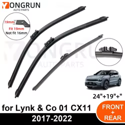 Limpiaparabrisas delantero y trasero para Lynk & Co 01 CX11 2017-2022