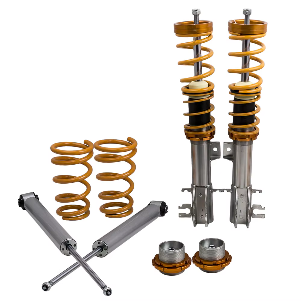 Componentes del sistema de suspensión coilover