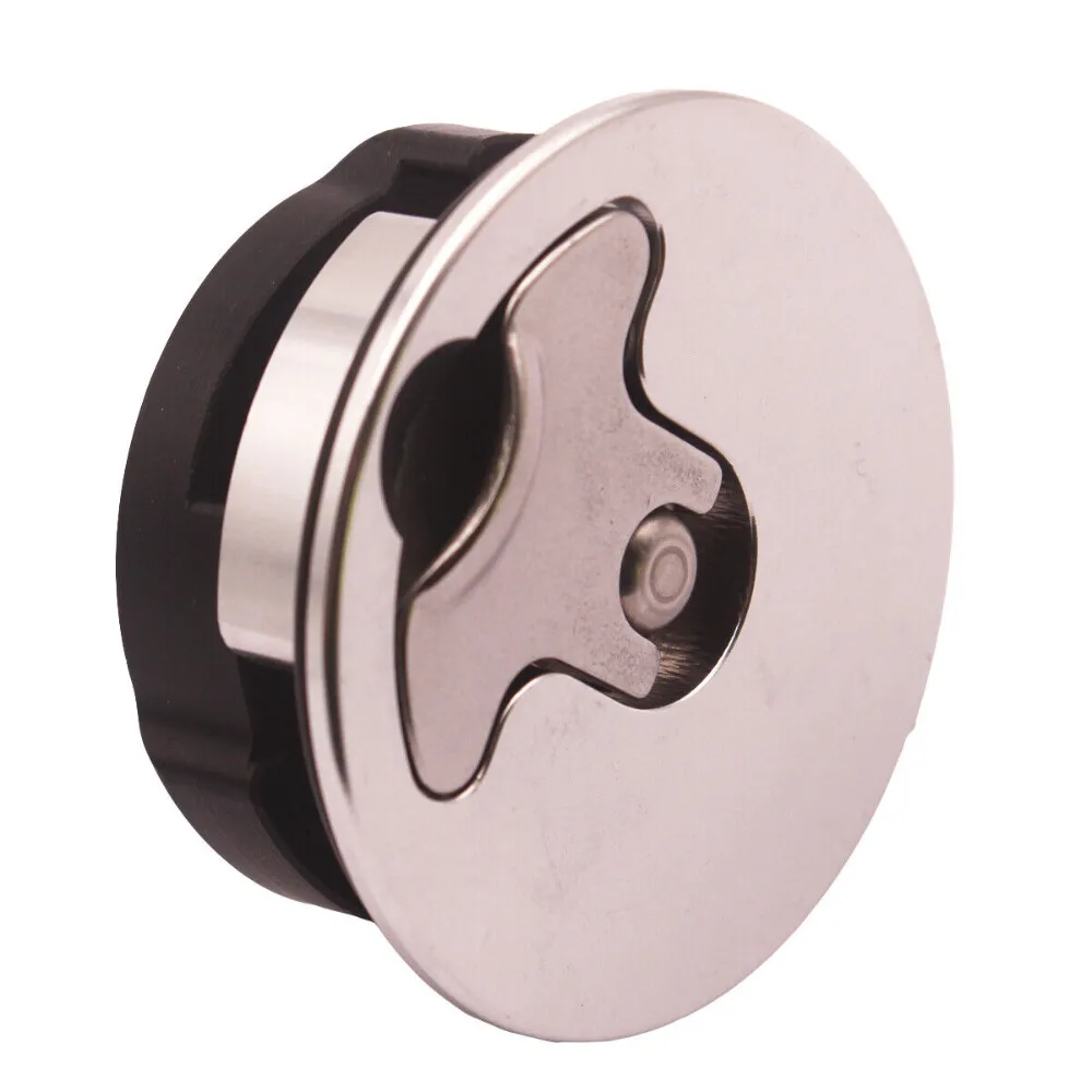 Tapa de tanque contra sobretensiones de pila de combustible Universal plateada montaje empotrado 6 pernos ID de apertura 43,5mm accesorios de coche - imagen 5