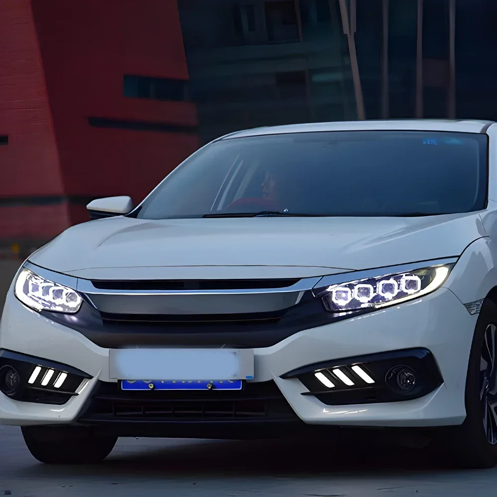 Conjunto faros LED Honda Civic X 10ª 2016-2021, estilo Bugatti - imagen 4