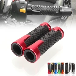 Puños universales de moto de goma y aluminio CNC, 22 mm