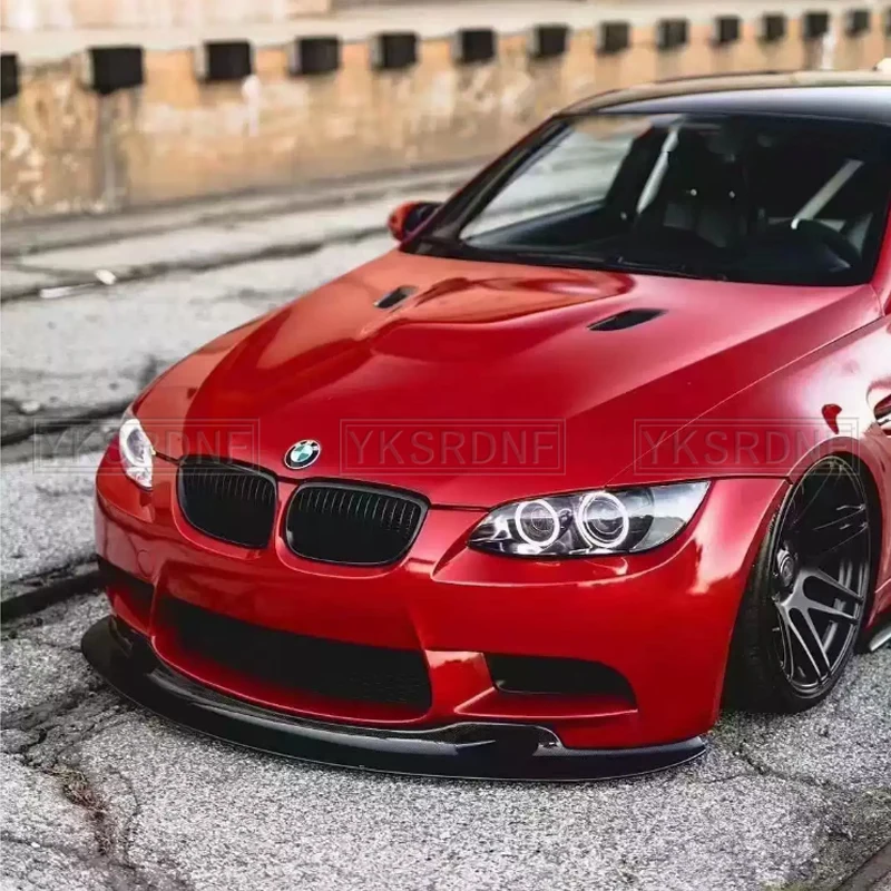 Splitter delantero estilo GT4 de fibra de carbono para BMW M3 E92 - imagen 3