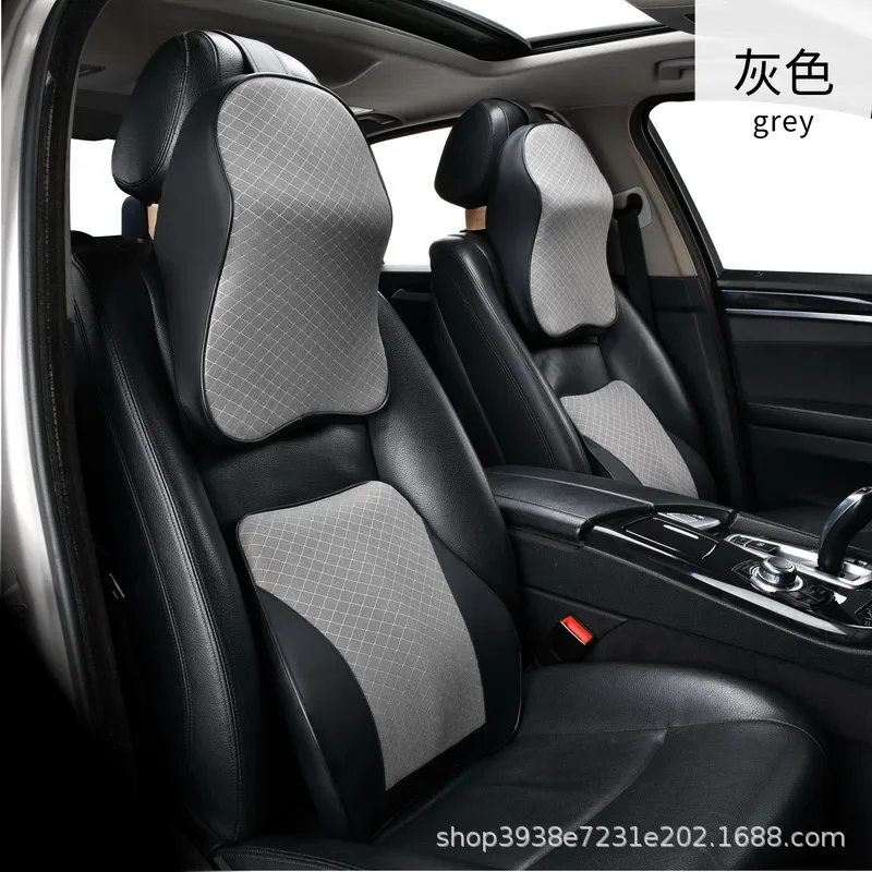 Almohada para el cuello del coche, sujeción de cabeza ajustable, espuma viscoelástica 3D, reposacabezas automático, almohada de viaje, soporte para el cuello, fundas de asiento, nuevo - imagen 4