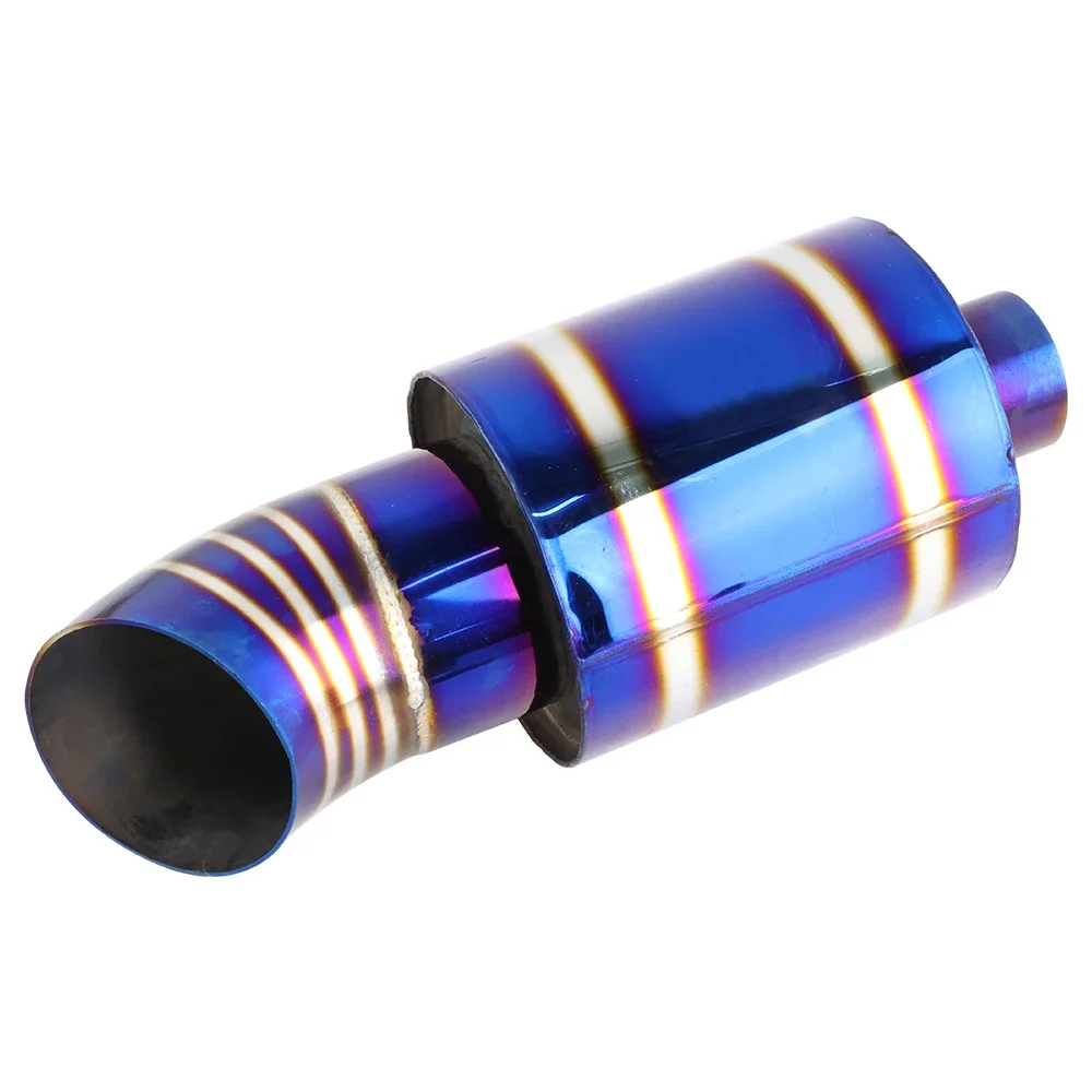 Escape deportivo silencioso azul universal con salida redonda - imagen 5