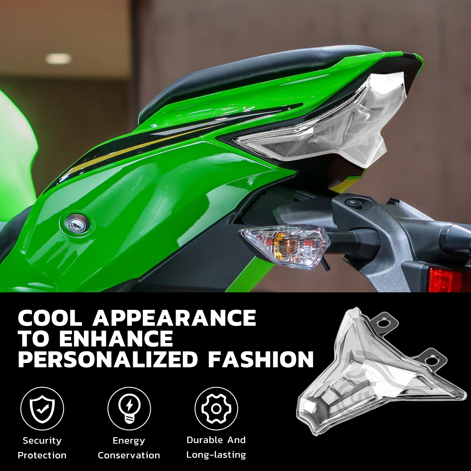 Kawasaki señal de giro trasera integrada Ninja 400 y Z400 ZX-6R - imagen 3