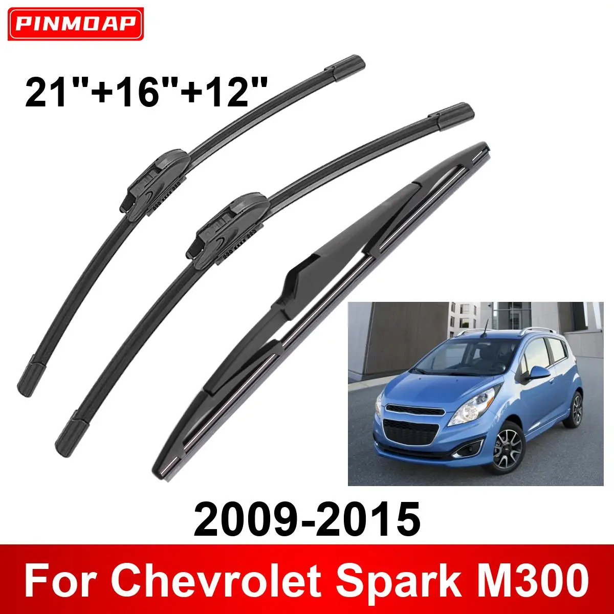 Limpiaparabrisas Chevrolet Spark M300 delantero y trasero 2009-2015