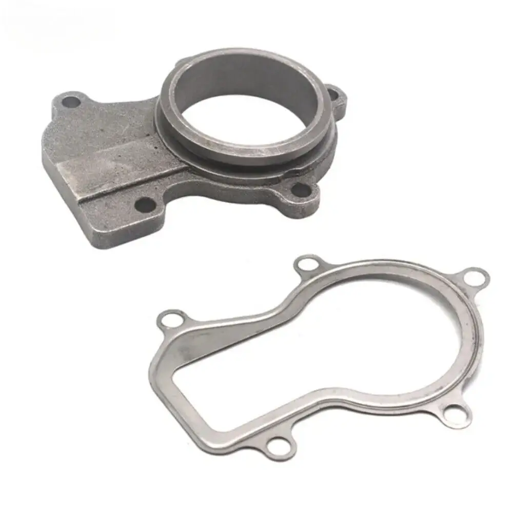 Kit de brida Turbo de bajante de banda en V de 2,5 "y 63MM con junta para Cummins Holset WH1C HX35 HX35W HX40