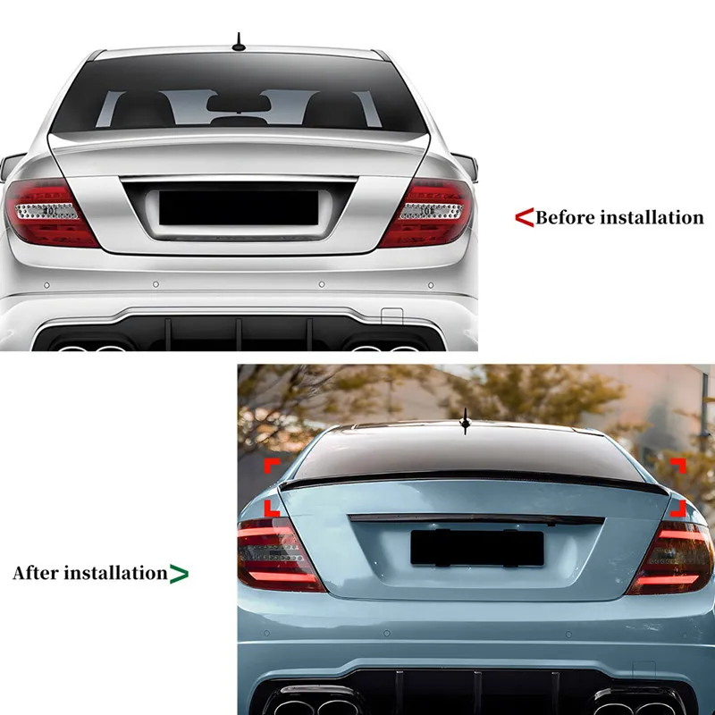 Alerón de portón trasero en carbono – Mercedes Clase C Coupé C204 - imagen 3