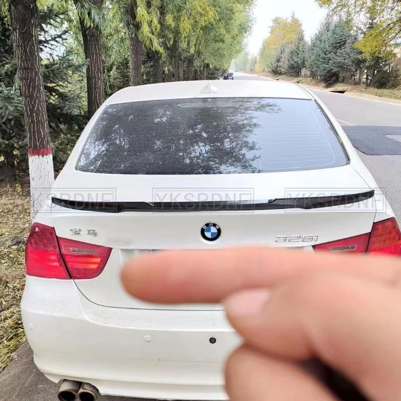 For BMW 3 Series 320i 320d E90 2005--2011 High Quality ABS Plastic M4 Style Rear Trunk Spoiler Trunk Cover Wing Car Accessories - imagen 2