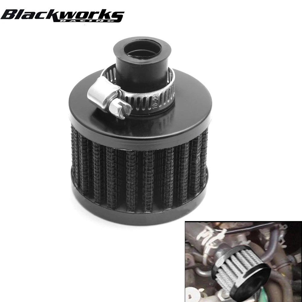 Filtro de aire universal para moto de alto flujo, 12 mm