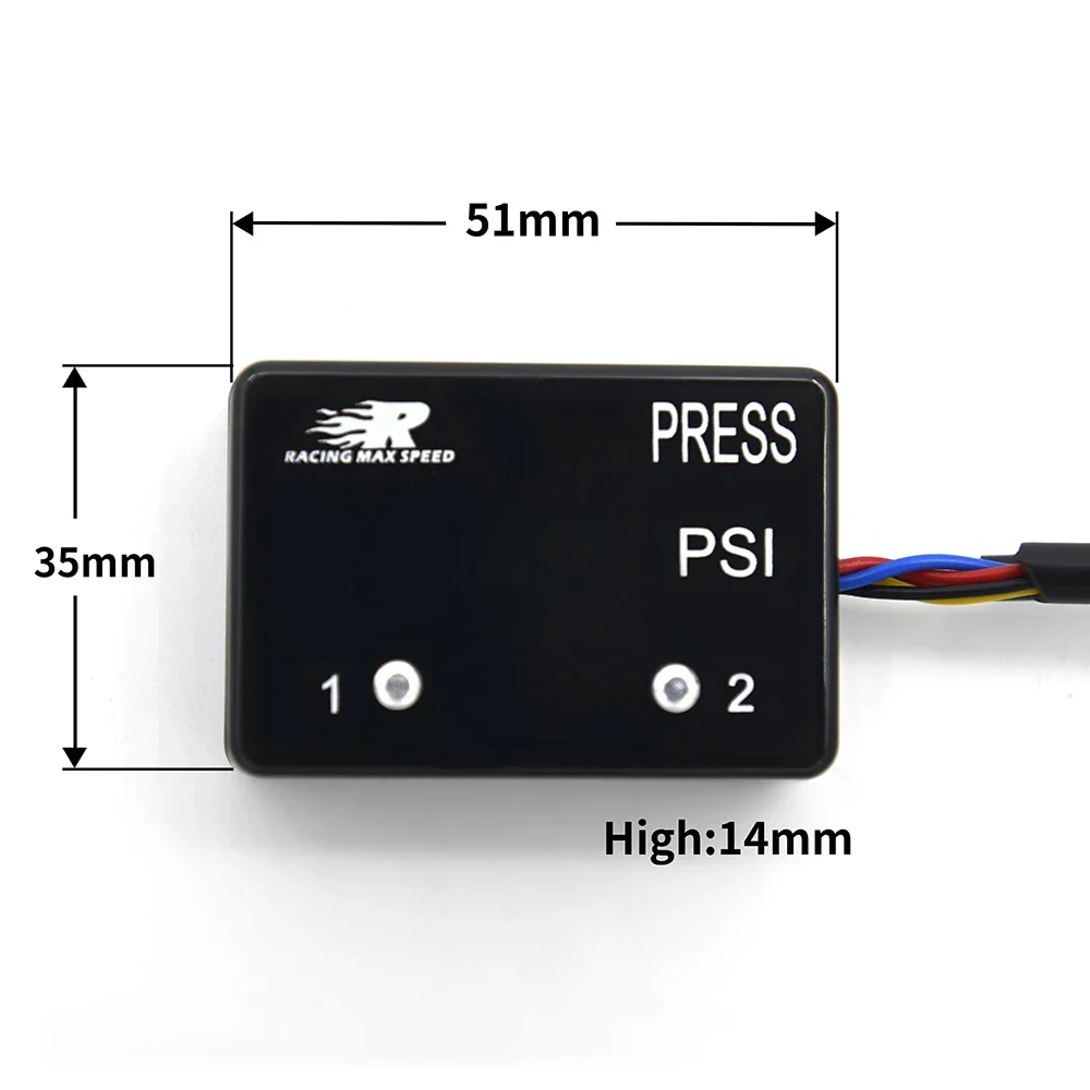 Manómetro de presión de aire con doble pantalla LED y 0-232 PSI - imagen 5